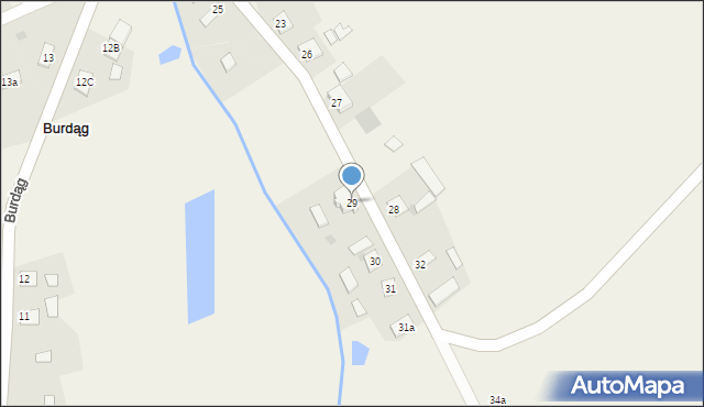 Burdąg, Burdąg, 29, mapa Burdąg