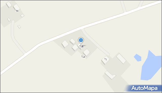 Burdąg, Burdąg, 71B, mapa Burdąg