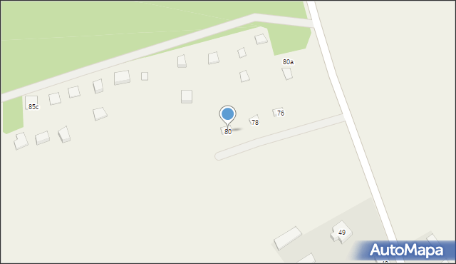 Burdąg, Burdąg, 80, mapa Burdąg