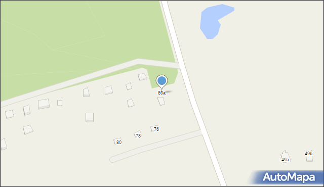 Burdąg, Burdąg, 80a, mapa Burdąg