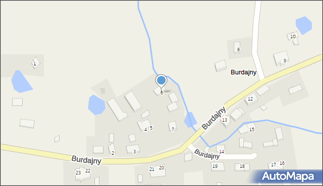 Burdajny, Burdajny, 6, mapa Burdajny
