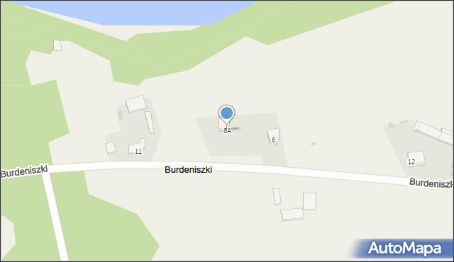 Burdeniszki, Burdeniszki, 6A, mapa Burdeniszki