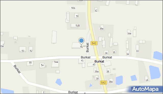 Burkat, Burkat, 51, mapa Burkat