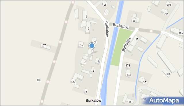 Burkatów, Burkatów, 3, mapa Burkatów