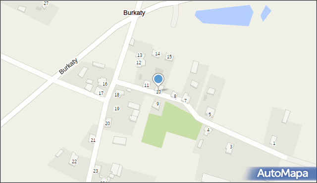 Burkaty, Burkaty, 10, mapa Burkaty