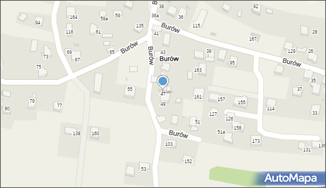 Burów, Burów, 47, mapa Burów