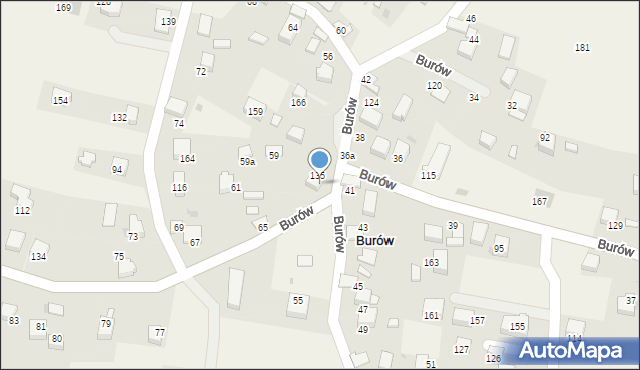 Burów, Burów, 57, mapa Burów