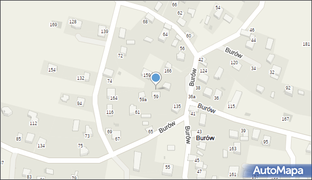 Burów, Burów, 76, mapa Burów