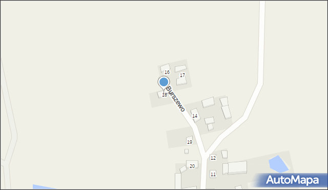 Burszewo, Burszewo, 18, mapa Burszewo