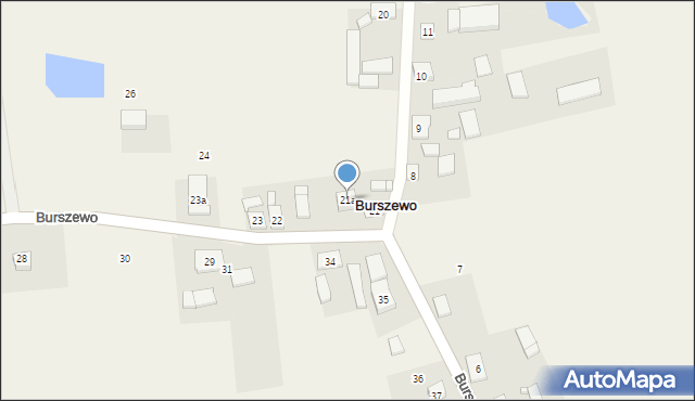 Burszewo, Burszewo, 21a, mapa Burszewo