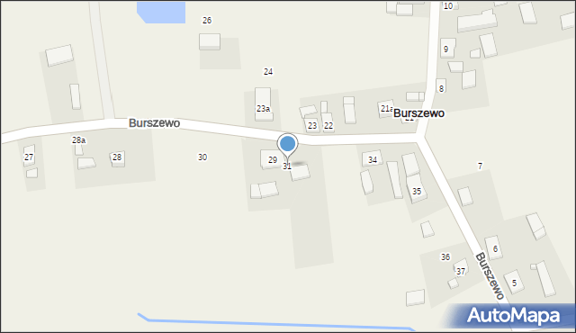 Burszewo, Burszewo, 31, mapa Burszewo
