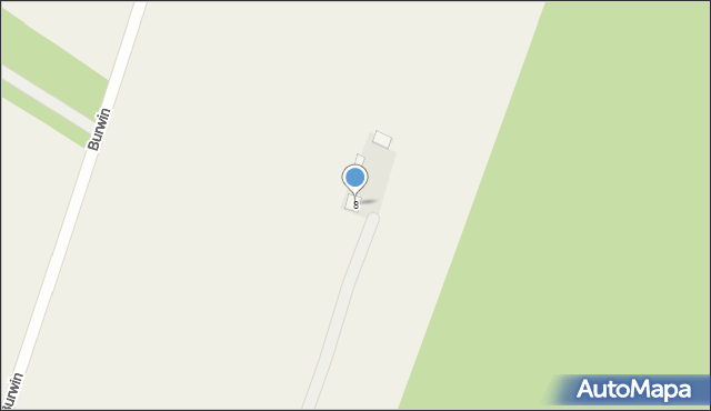 Burwin, Burwin, 8, mapa Burwin