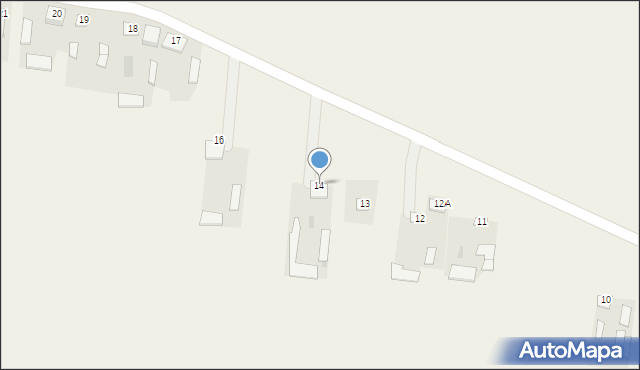 Burzec, Burzec, 14, mapa Burzec