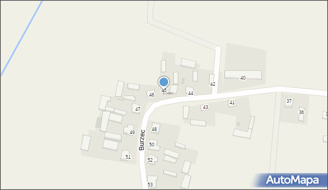 Burzec, Burzec, 45A, mapa Burzec