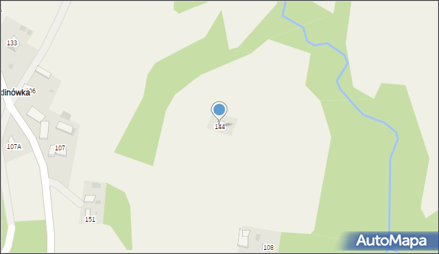 Burzyn, Burzyn, 144, mapa Burzyn