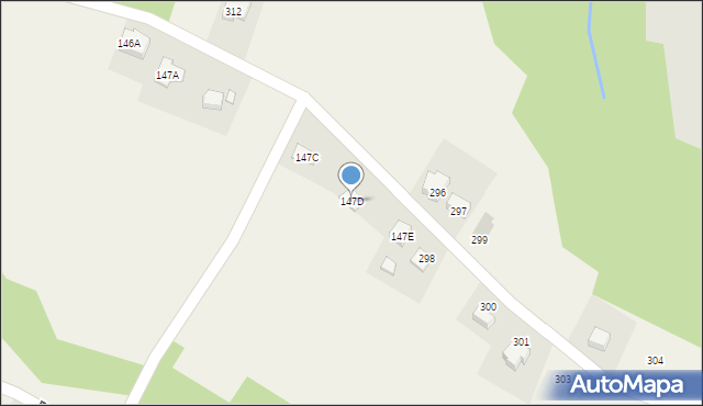 Burzyn, Burzyn, 147D, mapa Burzyn