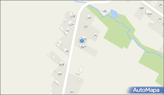 Burzyn, Burzyn, 254, mapa Burzyn