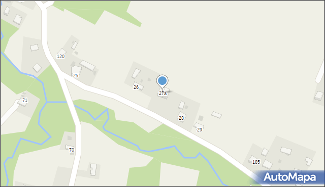 Burzyn, Burzyn, 27a, mapa Burzyn