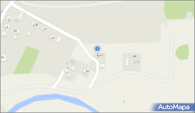 Burzyn, Burzyn, 5, mapa Burzyn