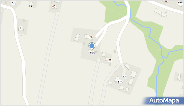 Burzyn, Burzyn, 59A, mapa Burzyn