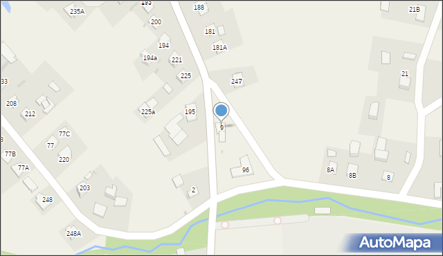 Burzyn, Burzyn, 9, mapa Burzyn