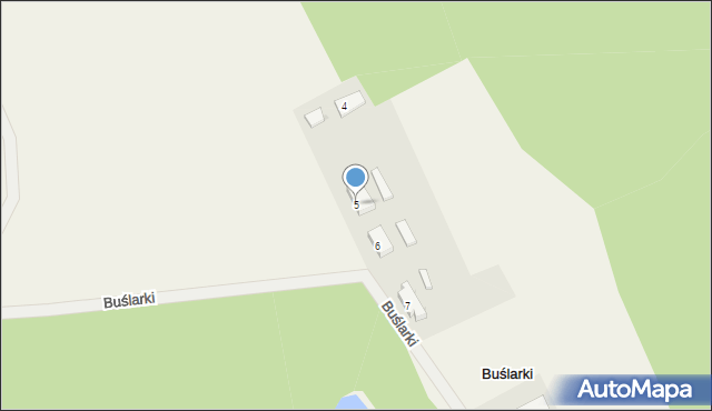 Buślarki, Buślarki, 5, mapa Buślarki