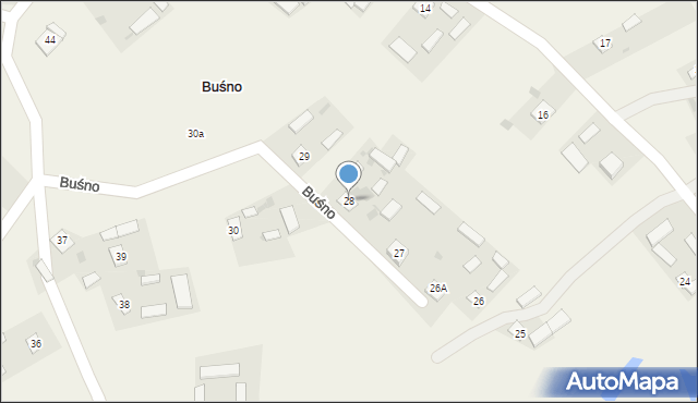 Buśno, Buśno, 28, mapa Buśno