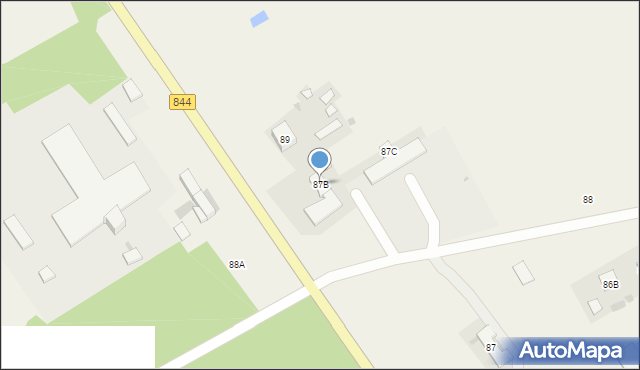 Buśno, Buśno, 87B, mapa Buśno