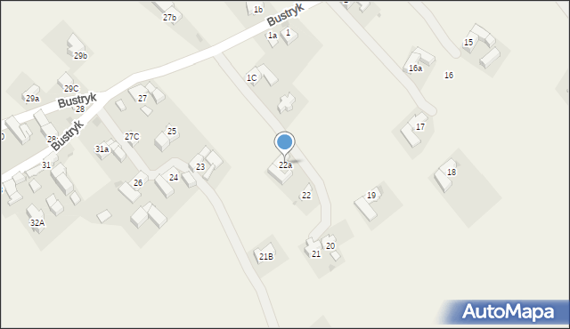 Bustryk, Bustryk, 22a, mapa Bustryk