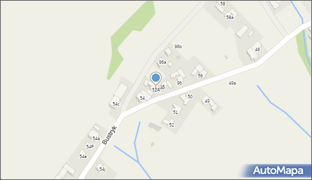 Bustryk, Bustryk, 52A, mapa Bustryk
