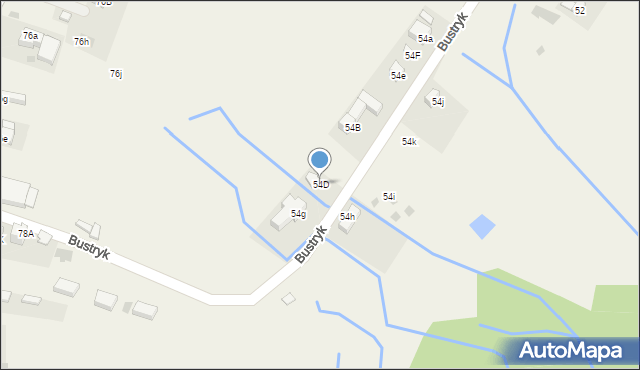 Bustryk, Bustryk, 54D, mapa Bustryk