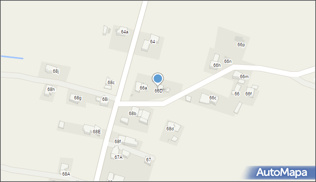 Bustryk, Bustryk, 66D, mapa Bustryk