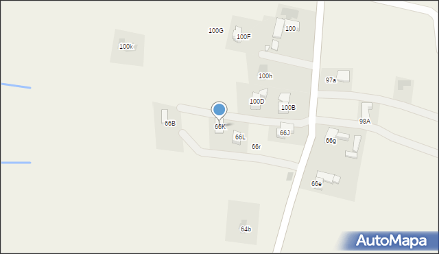 Bustryk, Bustryk, 66K, mapa Bustryk