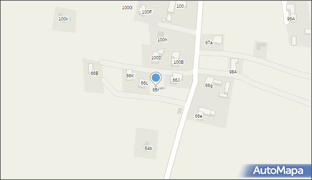 Bustryk, Bustryk, 66r, mapa Bustryk