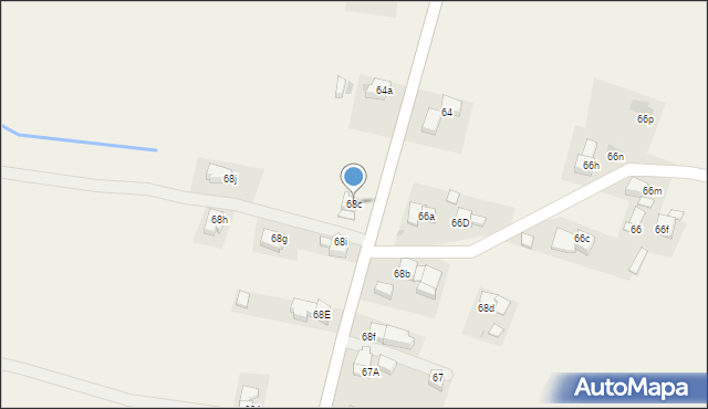 Bustryk, Bustryk, 68c, mapa Bustryk