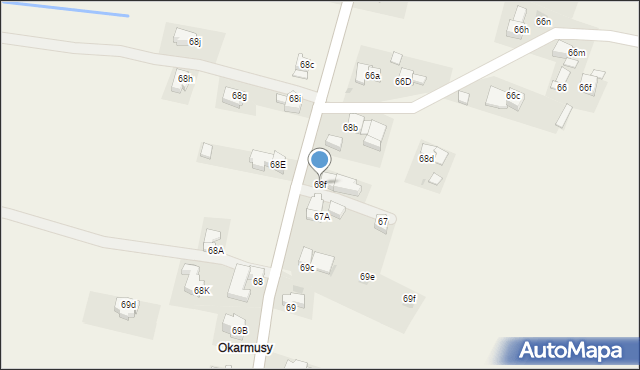 Bustryk, Bustryk, 68f, mapa Bustryk