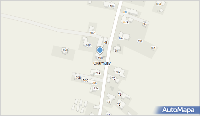Bustryk, Bustryk, 69B, mapa Bustryk