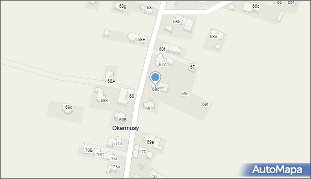 Bustryk, Bustryk, 69c, mapa Bustryk