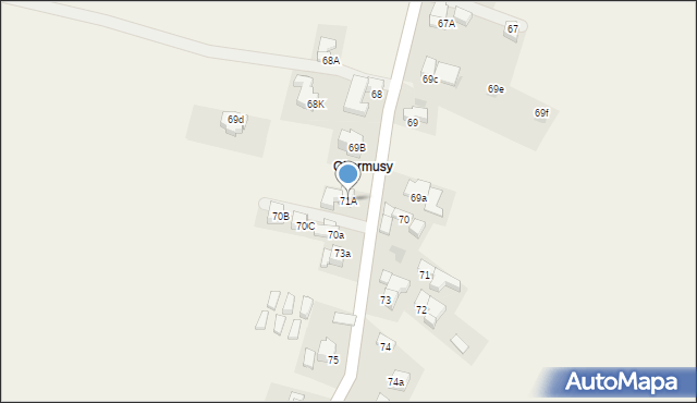 Bustryk, Bustryk, 71A, mapa Bustryk