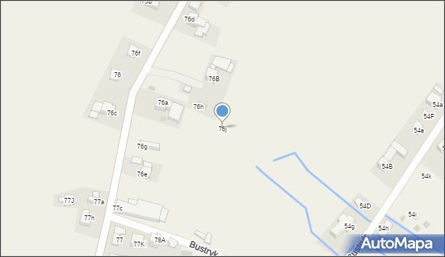 Bustryk, Bustryk, 76j, mapa Bustryk