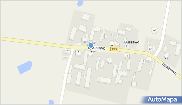 Buszewo, Buszewo, 5, mapa Buszewo