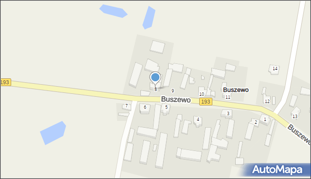 Buszewo, Buszewo, 8, mapa Buszewo