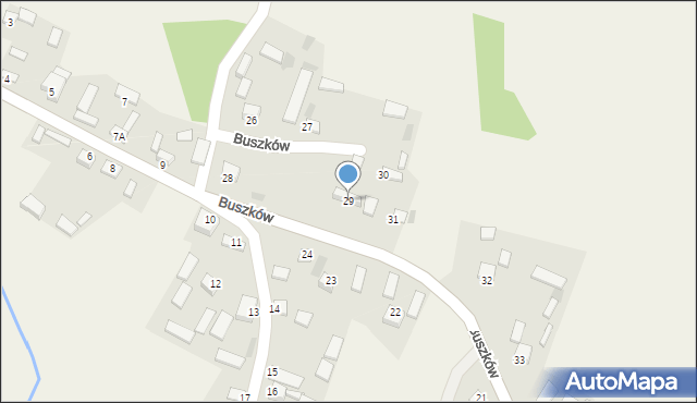 Buszków, Buszków, 29, mapa Buszków