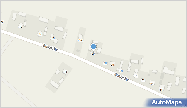 Buszków, Buszków, 47, mapa Buszków
