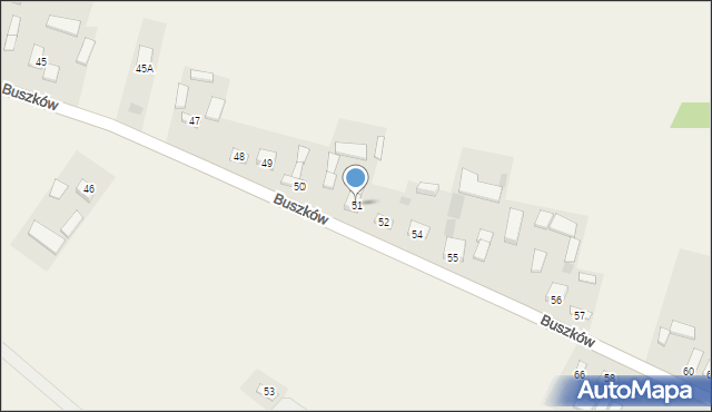 Buszków, Buszków, 51, mapa Buszków