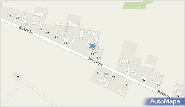 Buszków, Buszków, 56, mapa Buszków