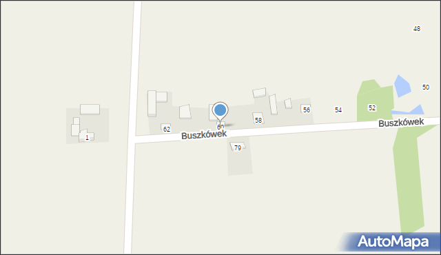Buszkówek, Buszkówek, 60, mapa Buszkówek