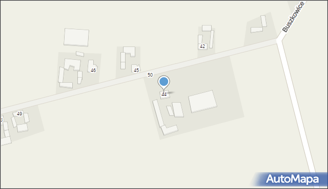 Buszkowice, Buszkowice, 44, mapa Buszkowice