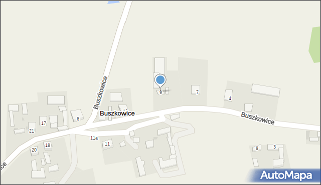 Buszkowice, Buszkowice, 9, mapa Buszkowice