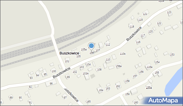 Buszkowice, Buszkowice, 106, mapa Buszkowice